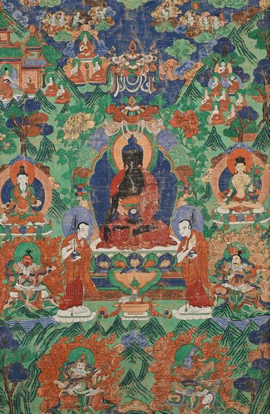 Antico thangka tibetano  - Asta Collezioni Private - Mobili, Oggetti d'Arte e Dipinti Antichi e del XIX Secolo - Associazione Nazionale - Case d'Asta italiane