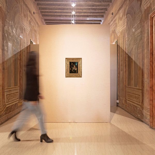 PITTORE DEL XVII SECOLO : Sacra Famiglia con San Giovannino  - Asta Collezioni Private - Mobili, Oggetti d'Arte e Dipinti Antichi e del XIX Secolo - Associazione Nazionale - Case d'Asta italiane