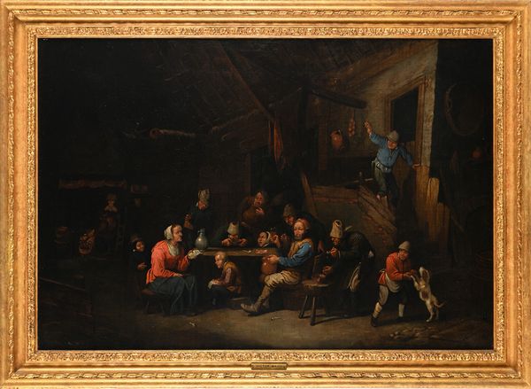 Victor Mahu : Interni di osteria  - Asta Collezioni Private - Mobili, Oggetti d'Arte e Dipinti Antichi e del XIX Secolo - Associazione Nazionale - Case d'Asta italiane