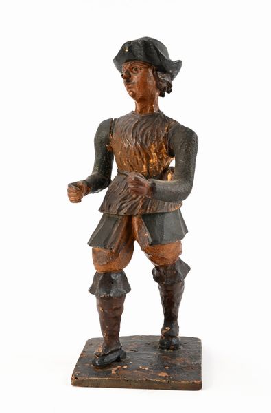 Antica scultura in legno policromo  - Asta Collezioni Private - Mobili, Oggetti d'Arte e Dipinti Antichi e del XIX Secolo - Associazione Nazionale - Case d'Asta italiane