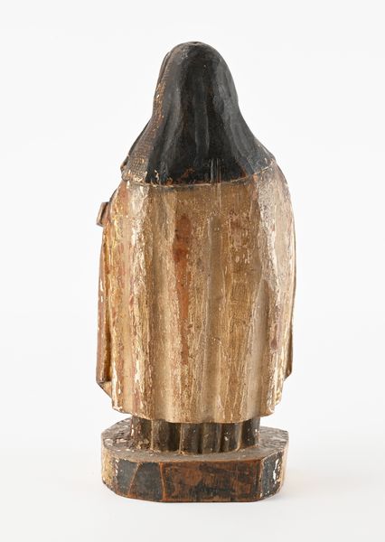 Scultura in legno laccato e dorato, XVI/XVII secolo  - Asta Collezioni Private - Mobili, Oggetti d'Arte e Dipinti Antichi e del XIX Secolo - Associazione Nazionale - Case d'Asta italiane