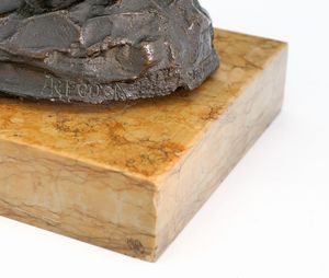 Achille Regosa : Testa di bambino  - Asta Collezioni Private - Mobili, Oggetti d'Arte e Dipinti Antichi e del XIX Secolo - Associazione Nazionale - Case d'Asta italiane