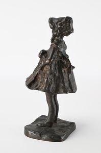 Paolo Troubetzkoy : Bambina con cagnolino  - Asta Collezioni Private - Mobili, Oggetti d'Arte e Dipinti Antichi e del XIX Secolo - Associazione Nazionale - Case d'Asta italiane