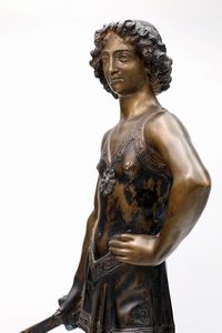 David (da Andrea del Verrocchio)  - Asta Collezioni Private - Mobili, Oggetti d'Arte e Dipinti Antichi e del XIX Secolo - Associazione Nazionale - Case d'Asta italiane