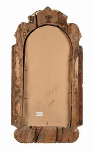 Coppia di specchierine in legno dorato, XVII secolo  - Asta Collezioni Private - Mobili, Oggetti d'Arte e Dipinti Antichi e del XIX Secolo - Associazione Nazionale - Case d'Asta italiane