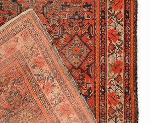 Corsia Melayer fondo rosso, Persia, inizi XX secolo  - Asta Collezioni Private - Mobili, Oggetti d'Arte e Dipinti Antichi e del XIX Secolo - Associazione Nazionale - Case d'Asta italiane