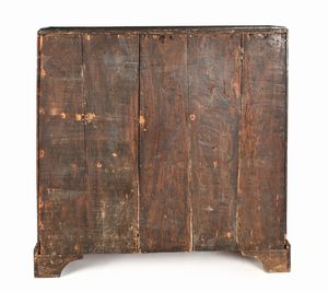 Cassettone a ribalta con filettature ed intarsi in legno di frutto, Olanda, XVIII secolo  - Asta Collezioni Private - Mobili, Oggetti d'Arte e Dipinti Antichi e del XIX Secolo - Associazione Nazionale - Case d'Asta italiane