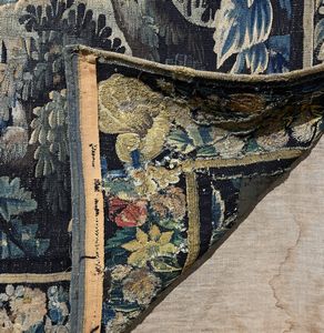 Arazzo fiammingo, fine del XVII secolo  - Asta Collezioni Private - Mobili, Oggetti d'Arte e Dipinti Antichi e del XIX Secolo - Associazione Nazionale - Case d'Asta italiane
