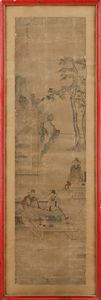 Lizhou raffigurante scene di genere, Cina, dinastia Qing, XIX secolo  - Asta Collezioni Private - Mobili, Oggetti d'Arte e Dipinti Antichi e del XIX Secolo - Associazione Nazionale - Case d'Asta italiane