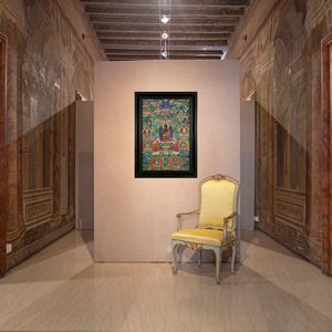 Antico thangka tibetano  - Asta Collezioni Private - Mobili, Oggetti d'Arte e Dipinti Antichi e del XIX Secolo - Associazione Nazionale - Case d'Asta italiane