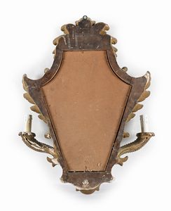 Ventolina in legno dorato, fine del XIX secolo  - Asta Collezioni Private - Mobili, Oggetti d'Arte e Dipinti Antichi e del XIX Secolo - Associazione Nazionale - Case d'Asta italiane