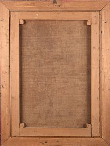 Scuola veneta del XVIII secolo : Capriccio con rovine architettoniche e figure  - Asta Collezioni Private - Mobili, Oggetti d'Arte e Dipinti Antichi e del XIX Secolo - Associazione Nazionale - Case d'Asta italiane