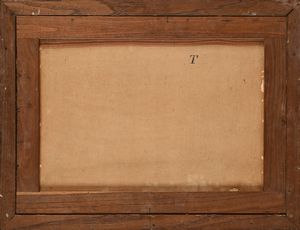 Scuola veneta del XVIII secolo : Paesaggi con figure  - Asta Collezioni Private - Mobili, Oggetti d'Arte e Dipinti Antichi e del XIX Secolo - Associazione Nazionale - Case d'Asta italiane