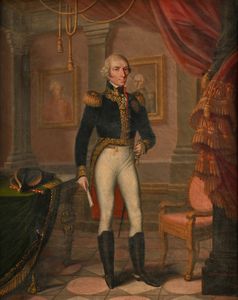 Federico Chiarla : Ritratto di Ignazio Isidoro Thaon di Revel e Saint-Andr, Conte di Pralungo  - Asta Collezioni Private - Mobili, Oggetti d'Arte e Dipinti Antichi e del XIX Secolo - Associazione Nazionale - Case d'Asta italiane