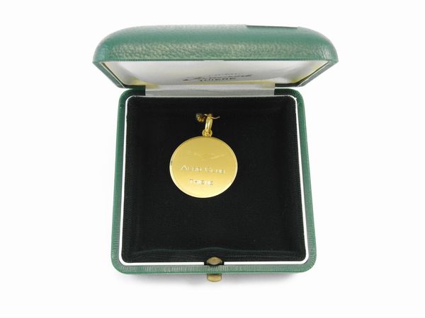 Medaglia in oro giallo a Pietro Annigoni  - Asta I gioielli di Rosa Segreto Annigoni - Associazione Nazionale - Case d'Asta italiane