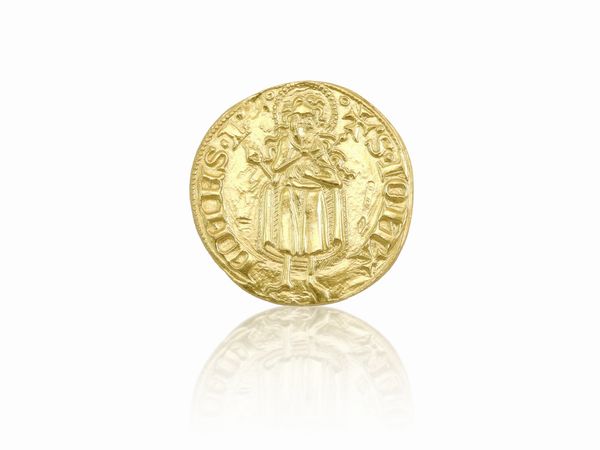 Fiorino d'oro della Citt di Firenze in oro 24 kt  - Asta I gioielli di Rosa Segreto Annigoni - Associazione Nazionale - Case d'Asta italiane