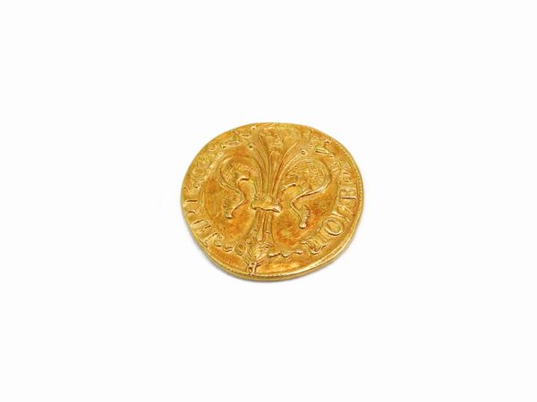 Fiorino d'oro della Citt di Firenze in oro 24 kt  - Asta I gioielli di Rosa Segreto Annigoni - Associazione Nazionale - Case d'Asta italiane