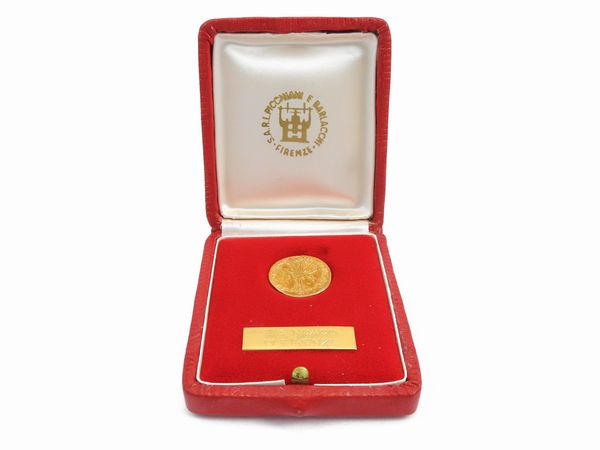 Fiorino d'oro della Citt di Firenze in oro 24 kt  - Asta I gioielli di Rosa Segreto Annigoni - Associazione Nazionale - Case d'Asta italiane