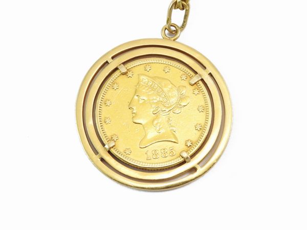 Catena a maglia marina in oro giallo  - Asta I gioielli di Rosa Segreto Annigoni - Associazione Nazionale - Case d'Asta italiane