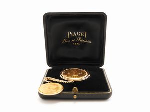 Piaget Coin, orologio da tasca in oro giallo  - Asta I gioielli di Rosa Segreto Annigoni - Associazione Nazionale - Case d'Asta italiane