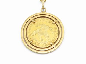 Catena a maglia marina in oro giallo  - Asta I gioielli di Rosa Segreto Annigoni - Associazione Nazionale - Case d'Asta italiane