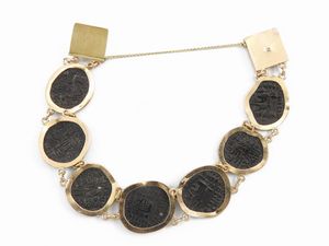 Bracciale in oro rosso 585/1000  - Asta I gioielli di Rosa Segreto Annigoni - Associazione Nazionale - Case d'Asta italiane