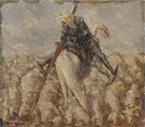 GUIDO CADORIN : Don Quijote all'assalto di un gregge  - Asta ARTE CONTEMPORANEA - Associazione Nazionale - Case d'Asta italiane