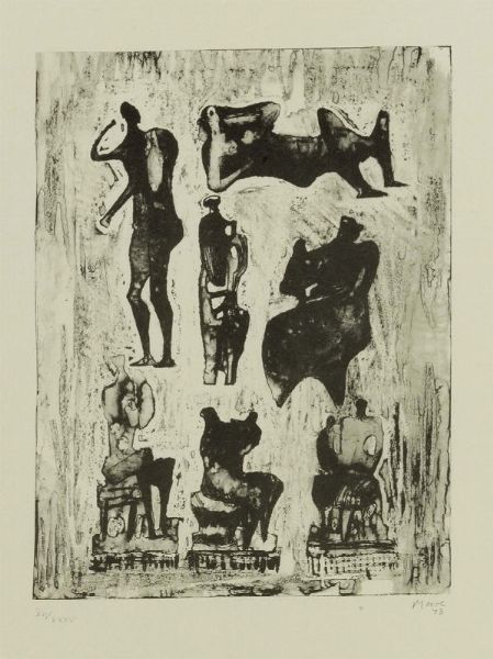 Henry Moore : Seven Sculptural Ideas  - Asta ARTE CONTEMPORANEA - Associazione Nazionale - Case d'Asta italiane