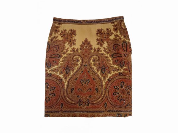 Valentino - Completo tre pezzi in lana fantasia nei toni del marrone  - Asta Vintagemania - Associazione Nazionale - Case d'Asta italiane