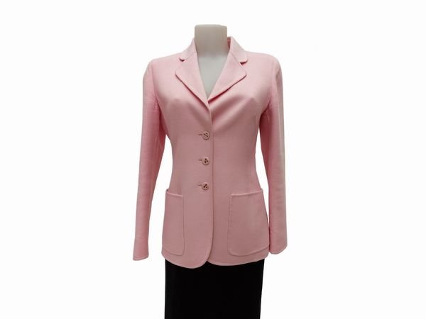 Escada - Giacca in cashmere rosa  - Asta Vintagemania - Associazione Nazionale - Case d'Asta italiane