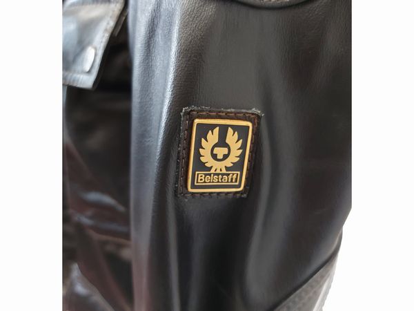 Belstaff - Giaccone in pelle nera  - Asta Vintagemania - Associazione Nazionale - Case d'Asta italiane
