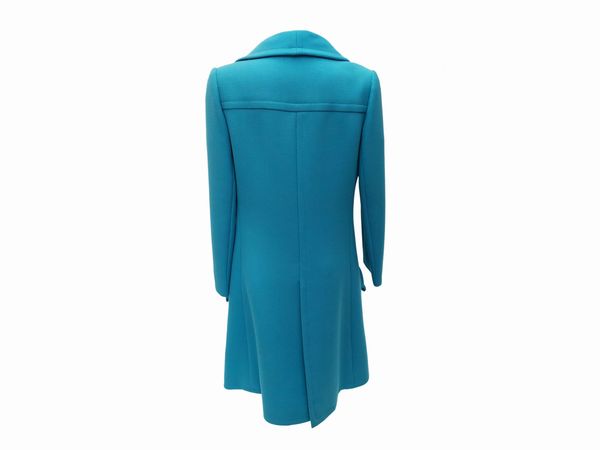 Guy Laroche - Cappottino in lana turchese  - Asta Vintagemania - Associazione Nazionale - Case d'Asta italiane