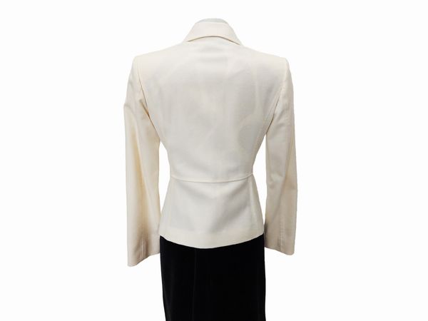 Red Valentino - Tailleur pantaloni in panno color panna  - Asta Vintagemania - Associazione Nazionale - Case d'Asta italiane