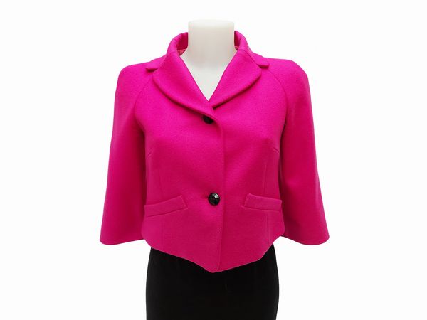 Valentino Red - Giacchina corta in lana fucsia  - Asta Vintagemania - Associazione Nazionale - Case d'Asta italiane