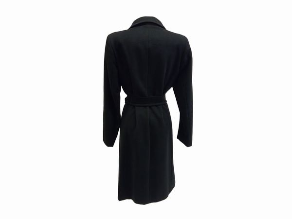 Max Mara - Cappotto in lana nera  - Asta Vintagemania - Associazione Nazionale - Case d'Asta italiane