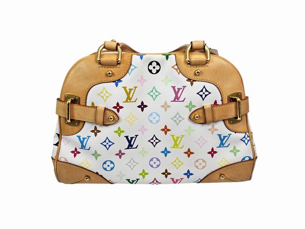 Louis Vuitton - Borsa Alma monogram multicolor e vacchetta  - Asta Vintagemania - Associazione Nazionale - Case d'Asta italiane