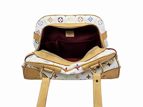 Louis Vuitton - Borsa Alma monogram multicolor e vacchetta  - Asta Vintagemania - Associazione Nazionale - Case d'Asta italiane