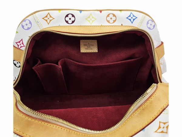 Louis Vuitton - Borsa Alma monogram multicolor e vacchetta  - Asta Vintagemania - Associazione Nazionale - Case d'Asta italiane