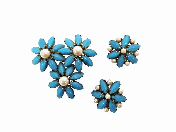 Demi paure Spilla e Orecchini a clip  - Asta Vintagemania - Associazione Nazionale - Case d'Asta italiane