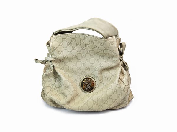 Gucci - Borsa a spalla GG Hysteria in pelle color riso  - Asta Vintagemania - Associazione Nazionale - Case d'Asta italiane