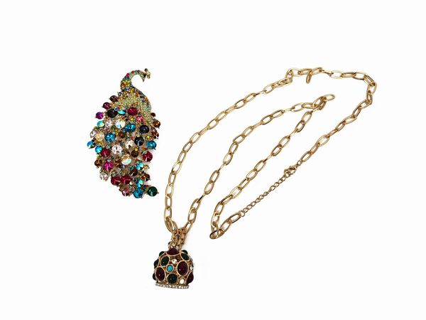 Collana con pendente campanella  - Asta Vintagemania - Associazione Nazionale - Case d'Asta italiane