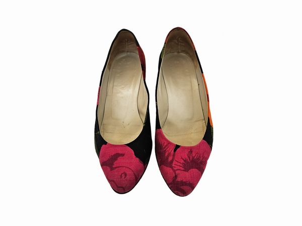 Giacchina in cotone con stampa floreale e decollet en pendant  - Asta Vintagemania - Associazione Nazionale - Case d'Asta italiane