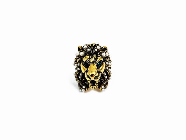 Gucci - Anello animalier in ottone by Alessandro Michele  - Asta Vintagemania - Associazione Nazionale - Case d'Asta italiane