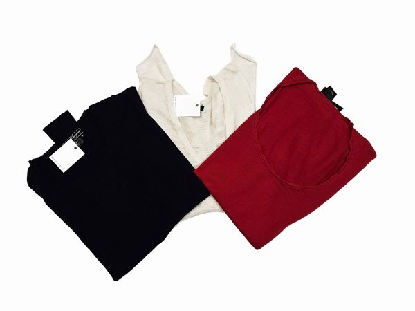 Salvatore Ferragamo - Lotto di tre maglie  - Asta Vintagemania - Associazione Nazionale - Case d'Asta italiane