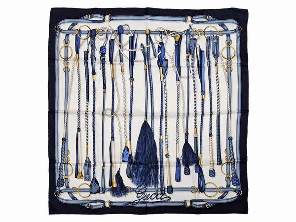 Gucci - Foulard in seta  - Asta Vintagemania - Associazione Nazionale - Case d'Asta italiane