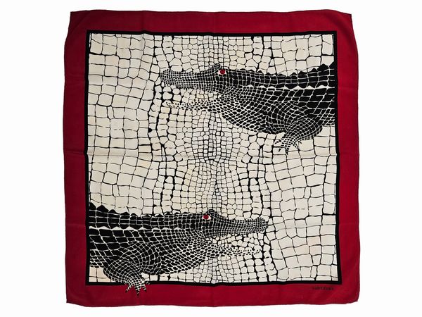 Valentino - Foulard in seta animalier  - Asta Vintagemania - Associazione Nazionale - Case d'Asta italiane