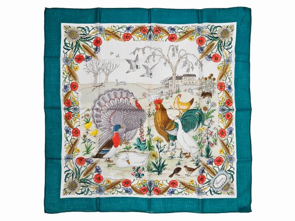 Gucci - Foulard in cotone by Vittorio Accornero  - Asta Vintagemania - Associazione Nazionale - Case d'Asta italiane