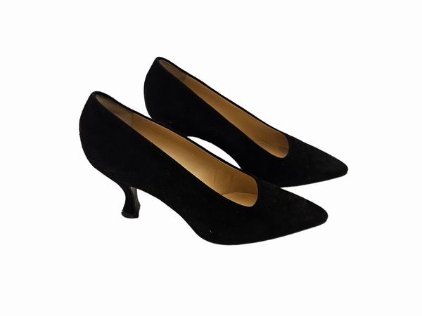 Prada - Decollet in seude nero  - Asta Vintagemania - Associazione Nazionale - Case d'Asta italiane