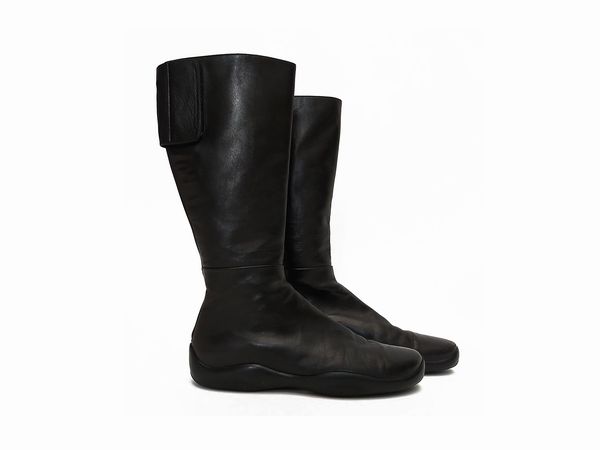 Prada - Stivali in pelle nera  - Asta Vintagemania - Associazione Nazionale - Case d'Asta italiane