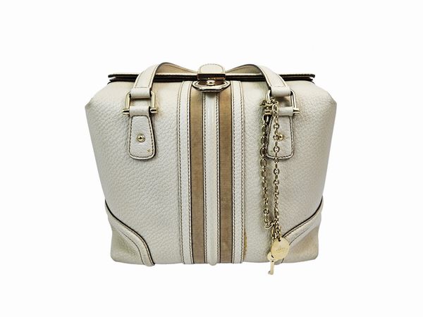 Gucci - Bauletto Treasure in pelle color riso  - Asta Vintagemania - Associazione Nazionale - Case d'Asta italiane